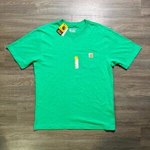 *NWT Carhartt Men's Loose Fit Pocket T-Shirt - Green